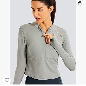 CRZ yoga half zip top